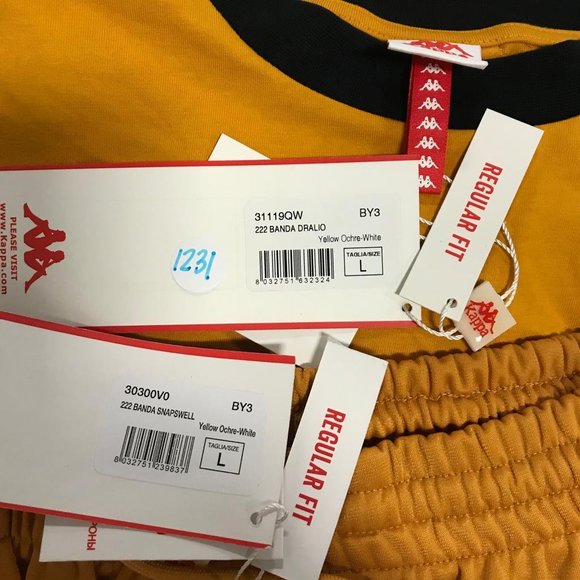 NWT 2pc KAPPA Men’s Suit L - Picture 3 of 3